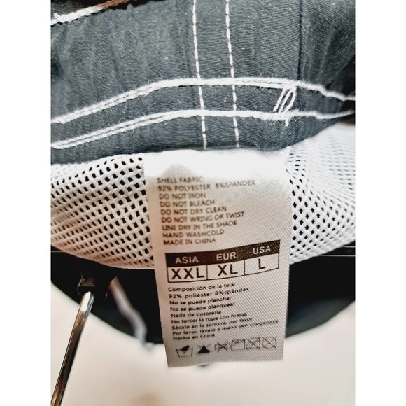 Silkworld Dark Blue w/White contrast stitching Swim trunks Large - Picture 6 of 6